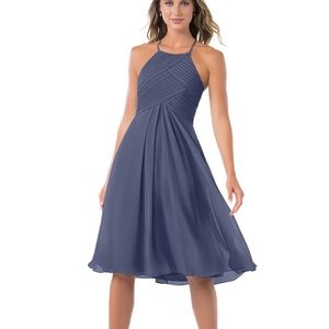 Azazie "Adriana" Bridesmaid Dress - Stormy, Size A4
